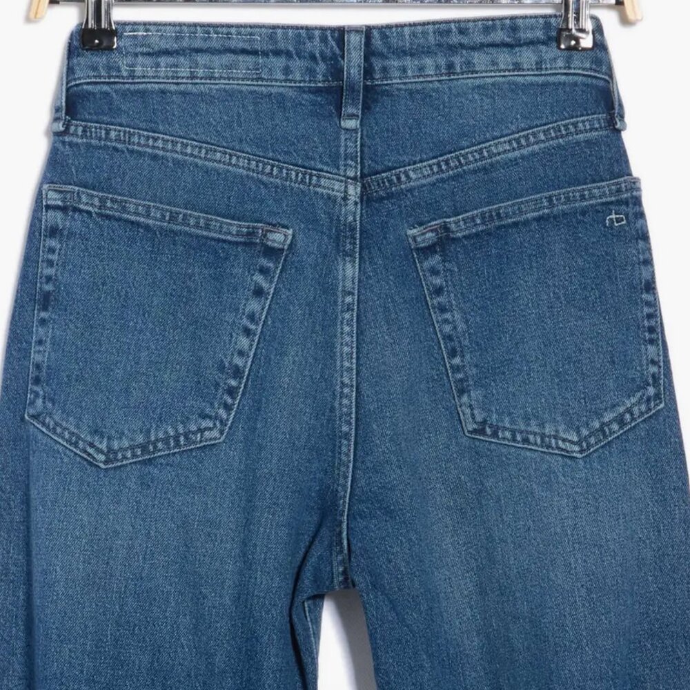 Rag & Bone Lori Mid Rise Wide Leg Jeans Medium Wash Size 26 NEW WITH TAGS - Picture 4 of 4